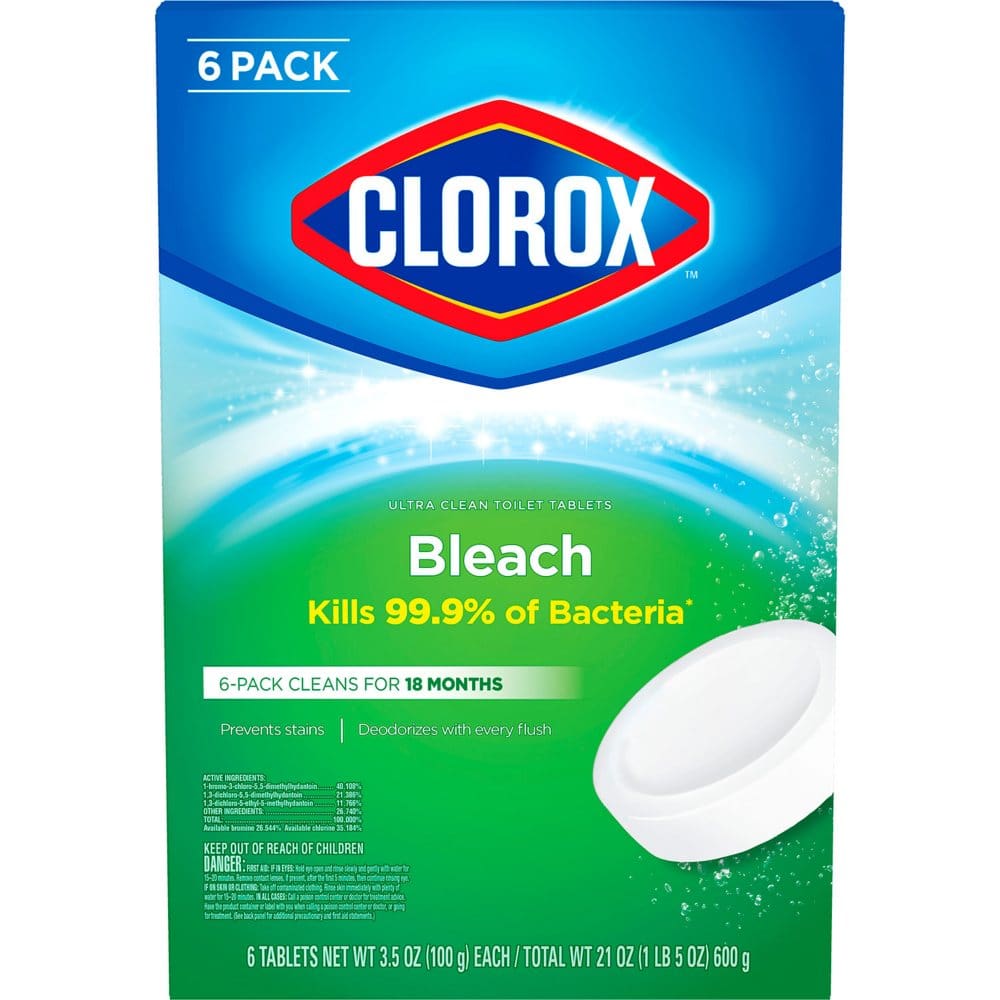 Clorox Ultra Clean Toilet Bowl Cleaner Tablets with Bleach (3.5 oz. tablets 6 ct.) - Cleaning Supplies - Clorox Ultra