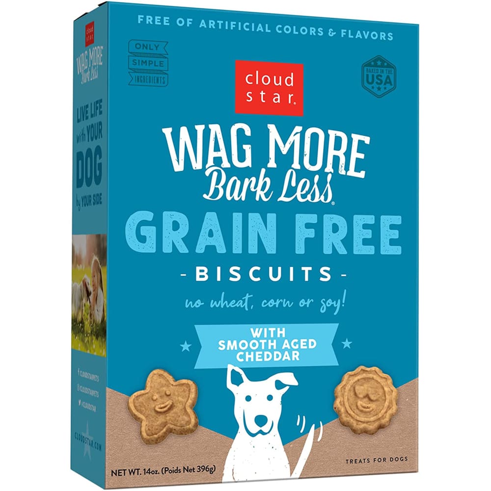 Cloudstar WAGMORE DOG GRAIN FREE BAKED CHEDDAR 14OZ - Pet Supplies - Cloudstar