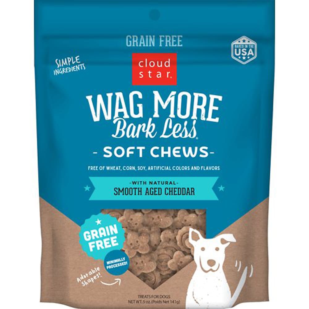 Cloudstar WAGMORE DOG GRAIN FREE SOFT and CHEWY CHEDDAR 5OZ - Pet Supplies - Cloudstar