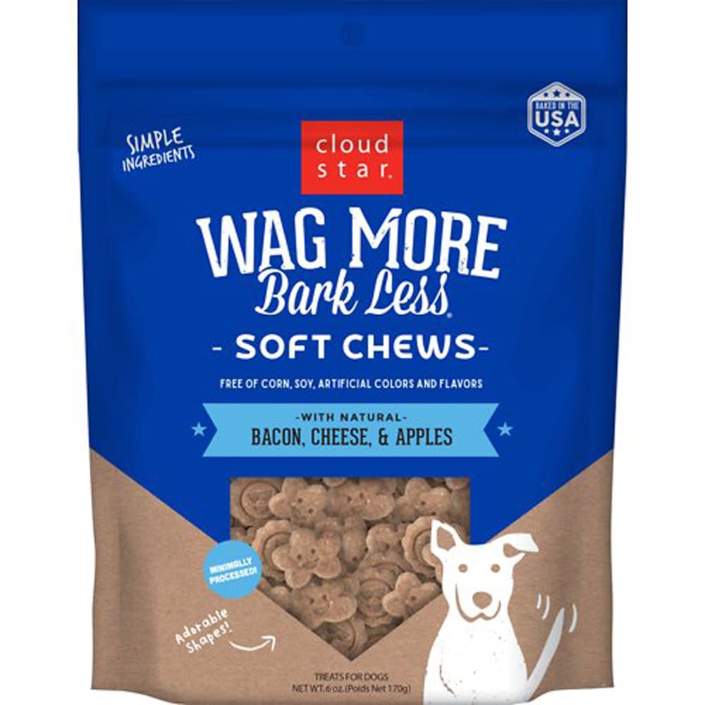 Cloudstar WAGMORE DOG SOFT & CHEWY BACON & CHEESE 6OZ - Pet Supplies - Cloudstar