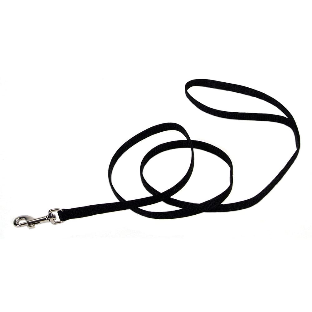 Coastal Single-Ply Nylon Dog Leash Black 3/8 in x 4 ft - Pet Supplies - Coastal