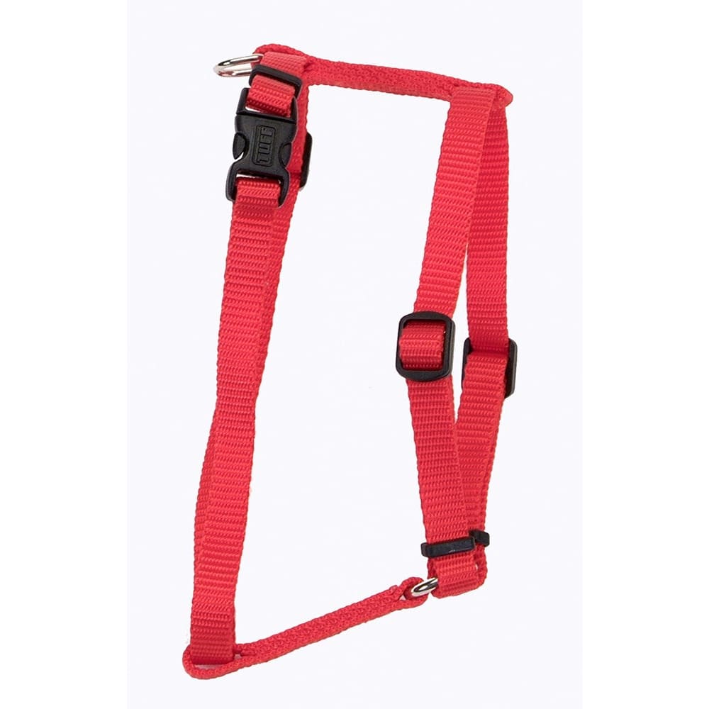 Coastal Standard Adjustable Nylon Dog Harness Red Small 5/8 in x 14-24 in - Pet Supplies - Coastal