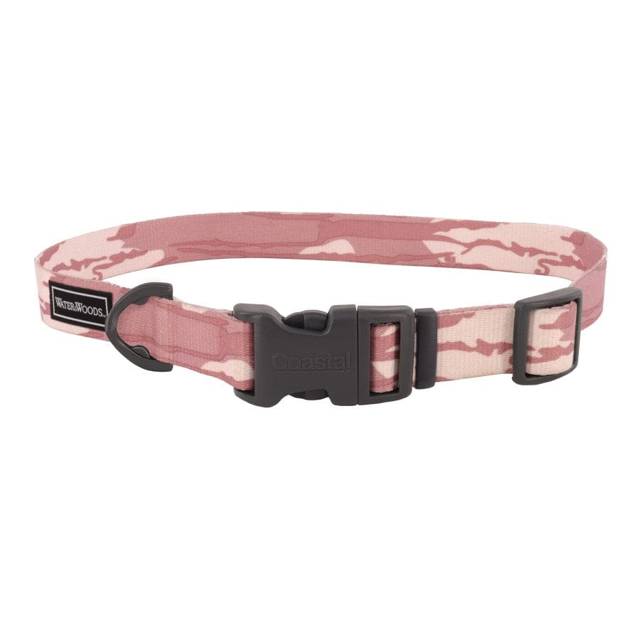 Coastal Water Woods Adjustable Dog Collar Bottomland Pink; 1ea-1420 in - Pet Supplies - Coastal