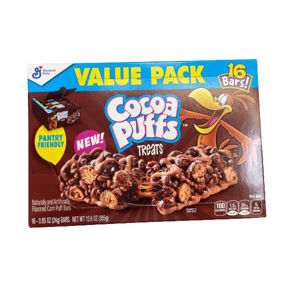 Cocoa Puffs Cocoa Puffs Breakfast Cereal Treat Bars, Snack Bars, Value Pack, 16 ct, 14 Oz