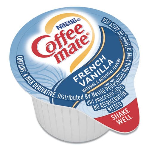 Coffee mate Liquid Coffee Creamer French Vanilla 0.38 Oz Mini Cups 180/carton - Food Service - Coffee mate®