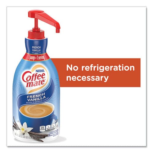 Coffee-Mate Liquid Coffee Creamer French Vanilla 1.5 Liter Pump Bottle 2/carton - Food Service - Coffee mate®