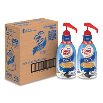 Coffee-Mate Liquid Coffee Creamer French Vanilla 1.5 Liter Pump Bottle 2/carton - Food Service - Coffee mate®