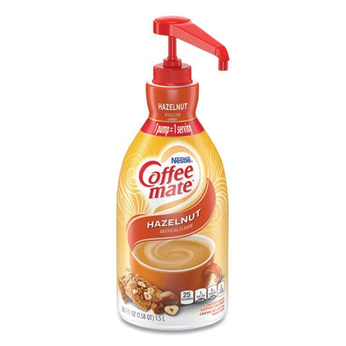 Coffee Mate Liquid Coffee Creamer Hazelnut 1500ml Pump Bottle - Food Service - Coffee mate®