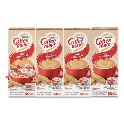 Coffee Mate Liquid Coffee Creamer Original 0.38 Oz Mini Cups 50/box 4 Boxes/carton 200 Total/carton - Food Service - Coffee mate®