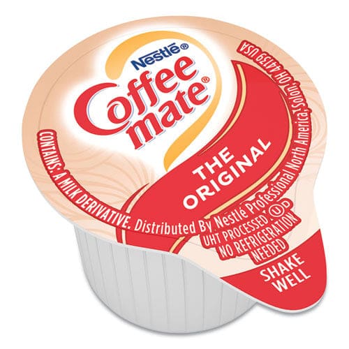 Coffee Mate Liquid Coffee Creamer Original 0.38 Oz Mini Cups 50/box - Food Service - Coffee mate®
