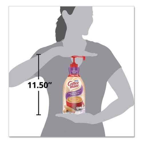 Coffee Mate Liquid Coffee Creamer Sweetened Original 1500ml Pump Dispenser - Food Service - Coffee mate®