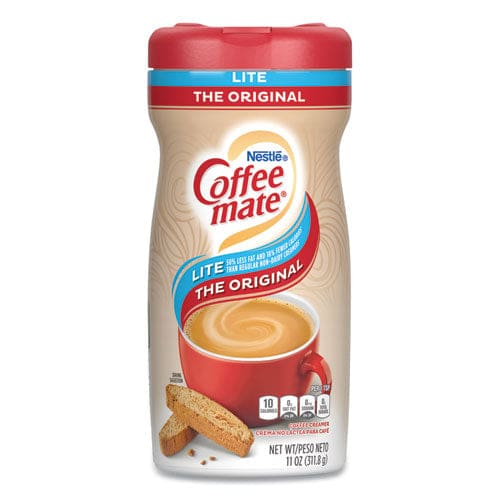 Coffee mate Powdered Original Lite Creamer 11 Oz. Canister 12/carton - Food Service - Coffee mate®