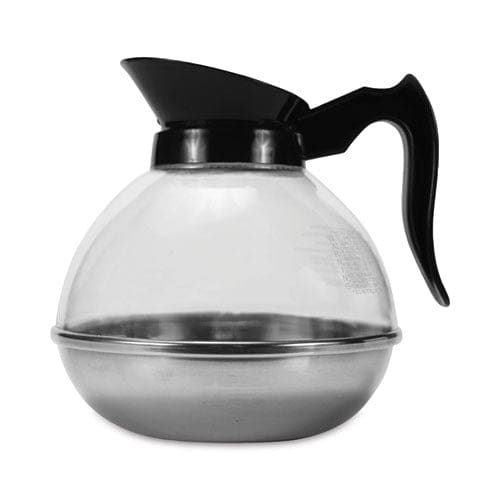 Coffee Pro Unbreakable Regular Coffee Decanter 12-cup Stainless Steel/polycarbonate Black Handle - Food Service - Coffee Pro