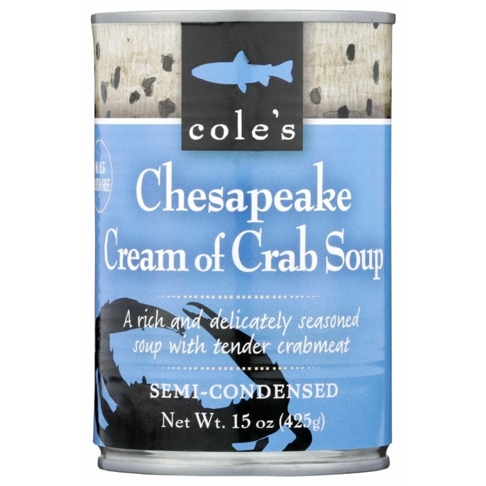 Coles Grocery > Soups & Stocks COLES: Chesapeake Cream Of Crab Soup, 15 oz