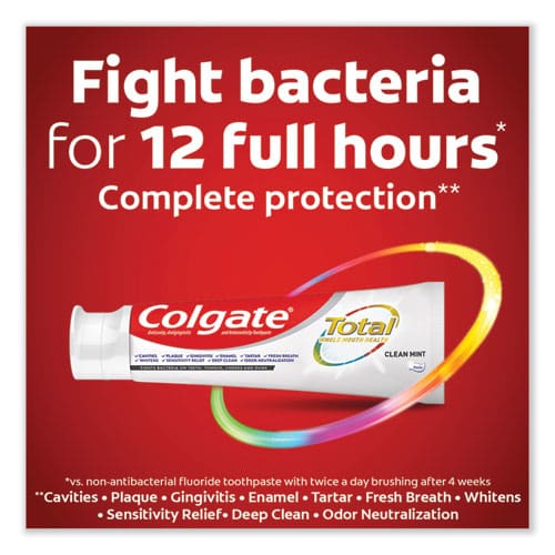 Colgate Total Toothpaste Coolmint 0.88 Oz 24/carton - Janitorial & Sanitation - Colgate®