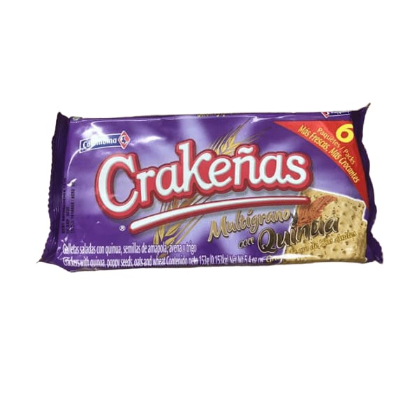 Colombina Crakenas Multigrano un Quinua Crackers, 5.4 oz - ShelHealth.Com