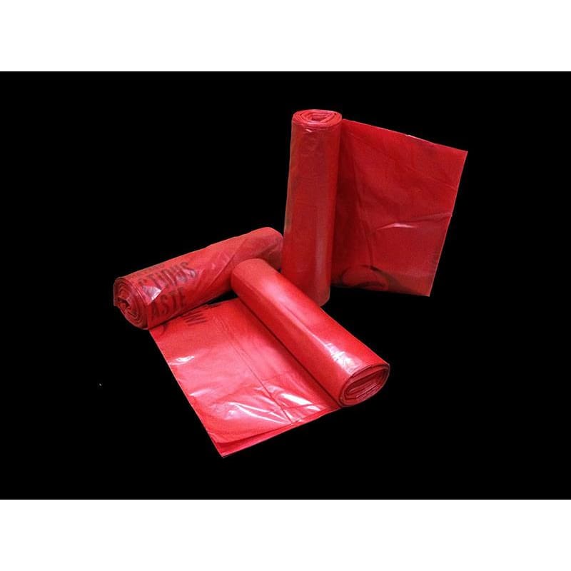 Colonial Bag Biohazard Bag 24 X 33 1.2G 15Gal Red C250 - HouseKeeping >> Liners and Bags - Colonial Bag