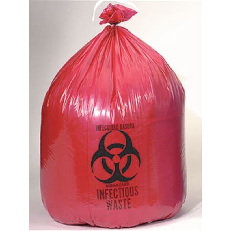 Colonial Bag Biohazard Bag 30 X 36 1.2G 20-30Gal Red C250 - HouseKeeping >> Liners and Bags - Colonial Bag