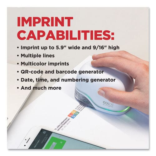 Colop e-mark Digital Marking Device Customizable Size And Message With Images White - Office - Colop® e-mark
