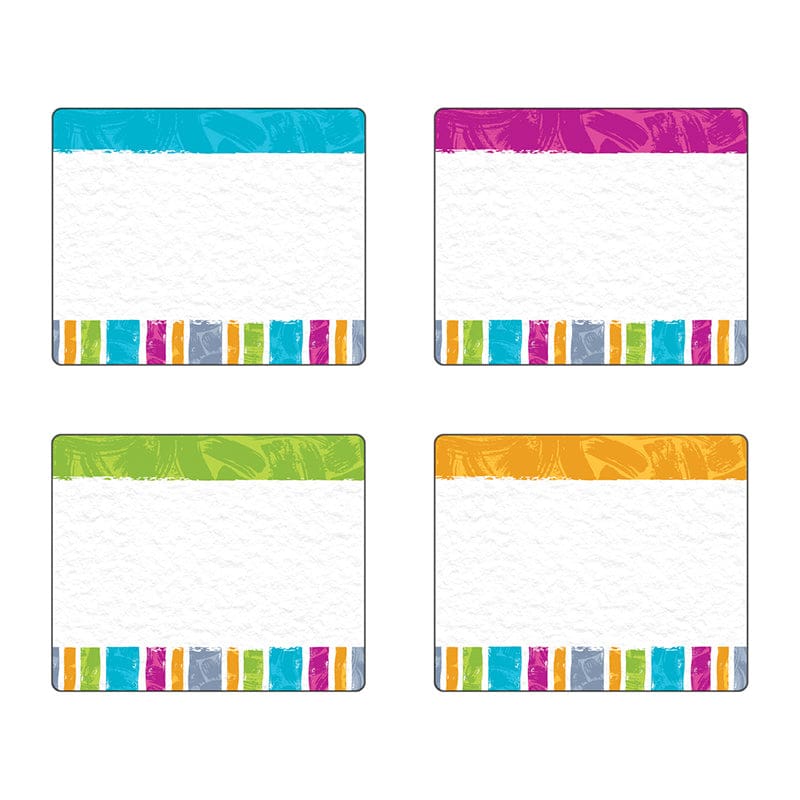 Color Harmony Stripes Terrfc Labels Variety Pk (Pack of 10) - Name Tags - Trend Enterprises Inc.