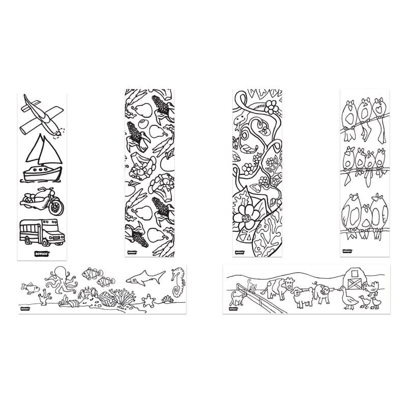 Color-In Bookmarks (Pack of 3) - Bookmarks - Roylco Inc.