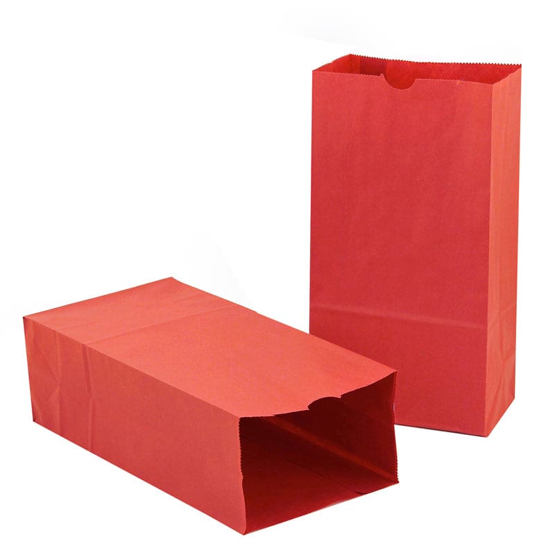 Colored Craft Bags Red - Craft Bags - Hygloss Products Inc.