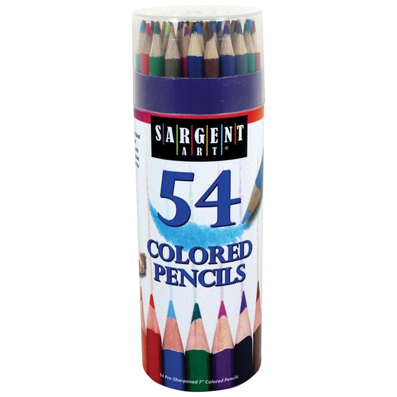 Colored Pencils 54 Colors Tub (Pack of 3) - Colored Pencils - Sargent Art Inc.