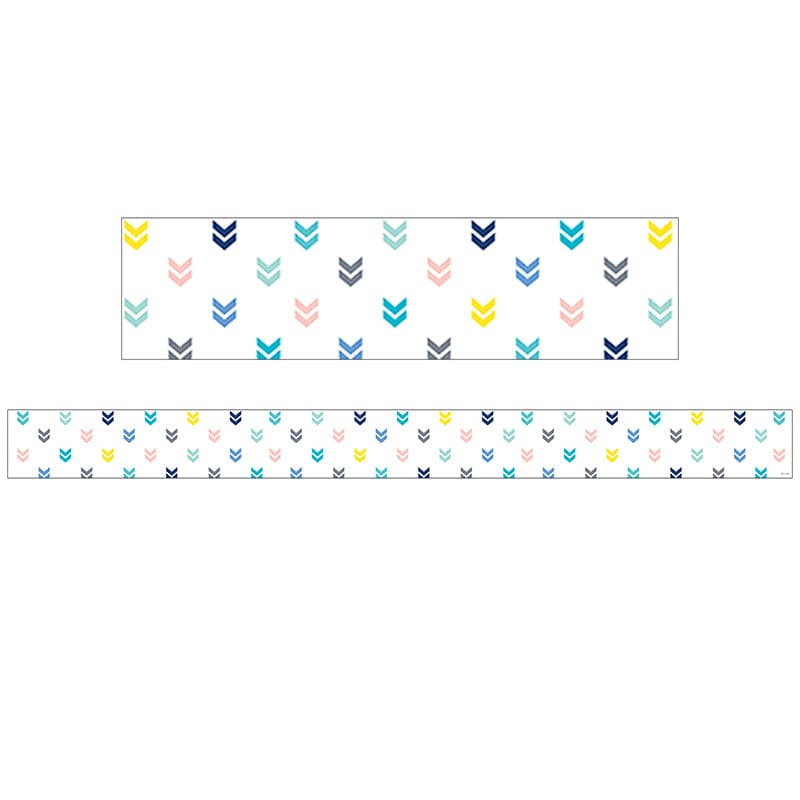 Colorful Mini Chevrons Border Ez Border (Pack of 8) - Border/Trimmer - Creative Teaching Press