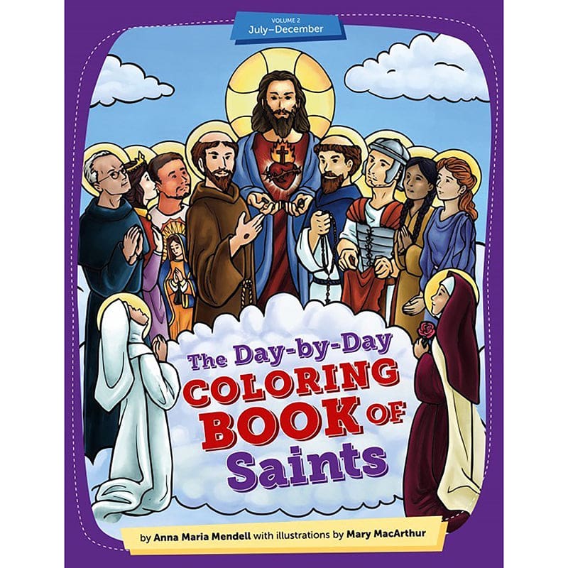 Coloring Book Of Saints Vol 2 (Pack of 3) - Art Activity Books - Sophia Institute Press