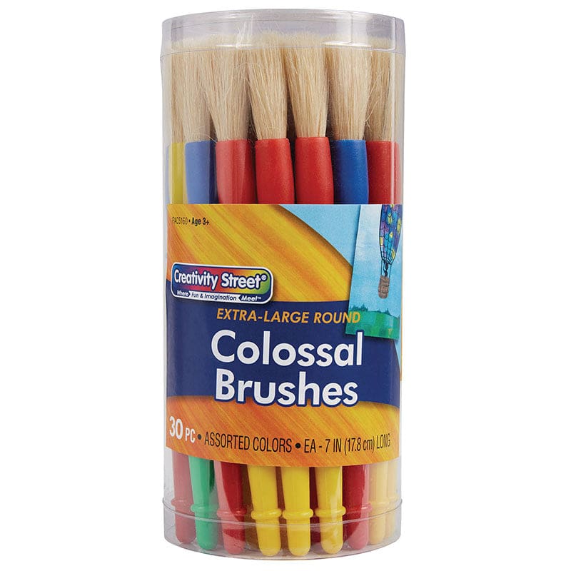 Colossal Brushes 30Pk Plastc Handle - Paint Brushes - Dixon Ticonderoga Co - Pacon