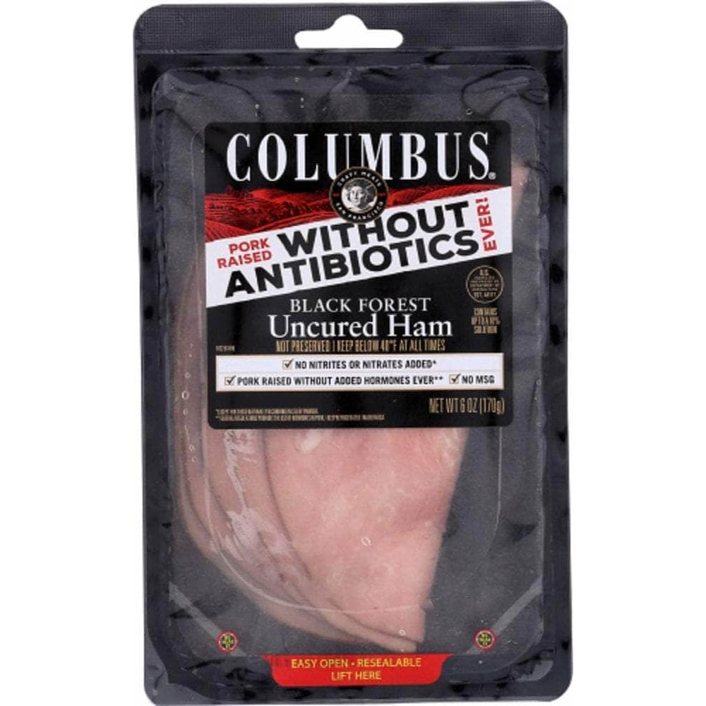 Columbus Columbus Black Forest Uncured Ham, 6 oz