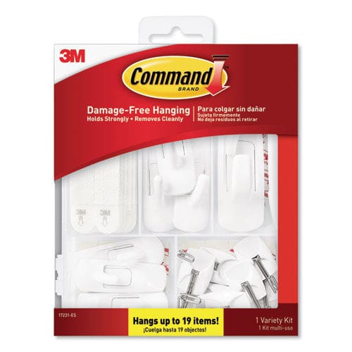 Command Clear Hooks And Strips Assorted Sizes Plastic 0.05 Lb; 2 Lb; 4-16 Lb Capacities 16 Picture Strips/15 Hooks/22 Strips/pack -