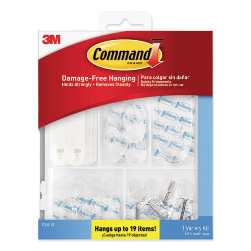 Command Clear Hooks And Strips Assorted Sizes Plastic 0.05 Lb; 2 Lb; 4-16 Lb Capacities 16 Picture Strips/15 Hooks/22 Strips/pack -