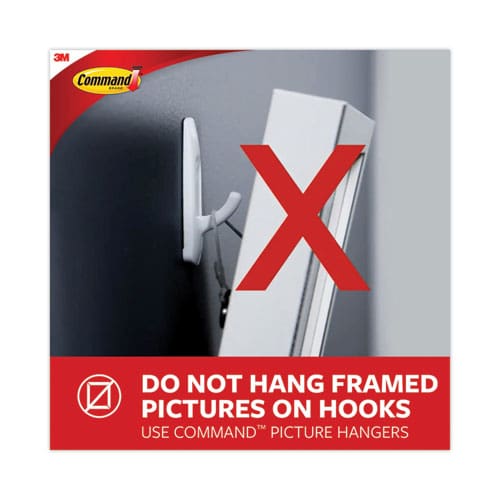 Command Clear Hooks And Strips Medium Plastic 2 Lb Capacity 50 Hooks With 50 Adhesive Strips/carton - Furniture - Command™