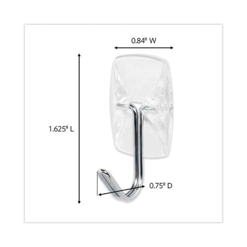 Command Clear Hooks And Strips Small Plastic/metal 0.5 Lb Capacity 40 Hooks And 48 Strips/pack - Furniture - Command™