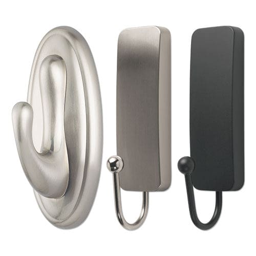 Command Decorative Hooks Medium Plastic Matte Black 3 Lb Capacity 2 Hooks And 4 Strips/pack - Furniture - Command™