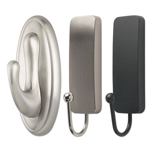 Command Decorative Hooks Traditional Large Plastic Silver 5 Lb Capacity 1 Hook And 2 Strips/pack - Furniture - Command™