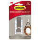 Command Decorative Hooks Traditional Medium Plastic Brushed Nickel 3 Lb Capacity 1 Hook And 2 Strips/pack - Furniture - Command™