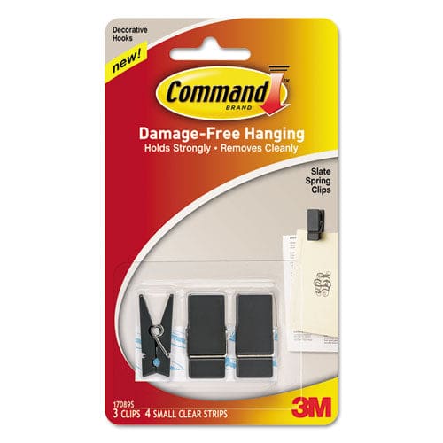 Command Spring Hook Plastic White 0.25 Lb Capacity 1 Hook And 2 Strips/pack - Furniture - Command™