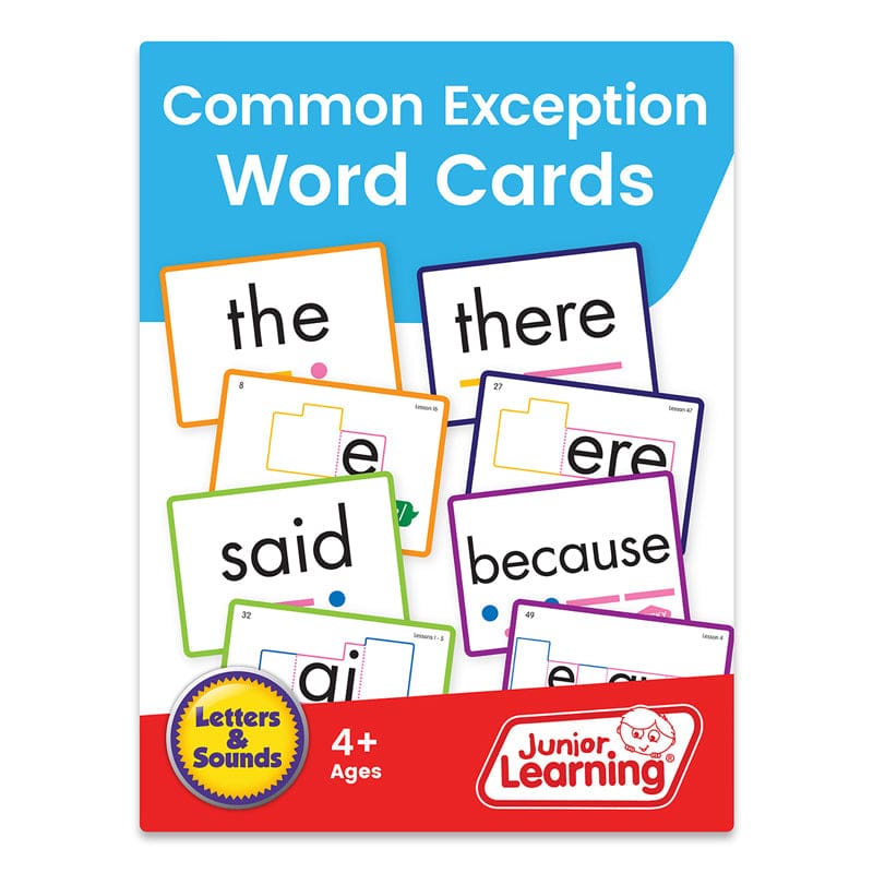 Common Exception Word Cards - Word Skills - Junior Learning