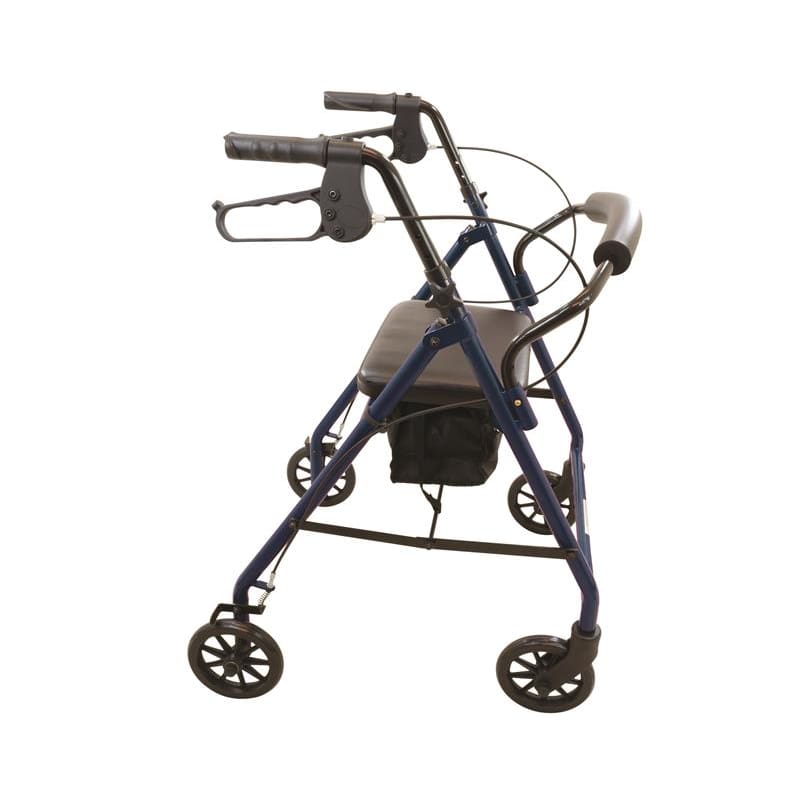 Compass Health Brands Rollator Steel Blue 4-Wheel - Durable Medical Equipment >> Rollators - Compass Health Brands