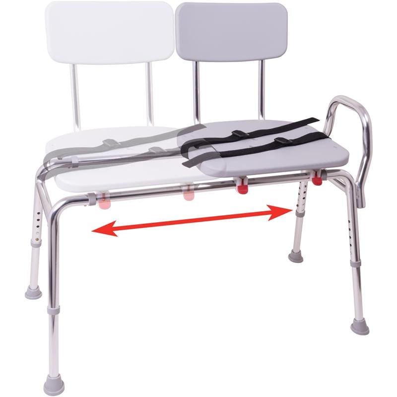 Compass Health Brands Sliding Transfer Bench With Seat And Back - Item Detail - Compass Health Brands