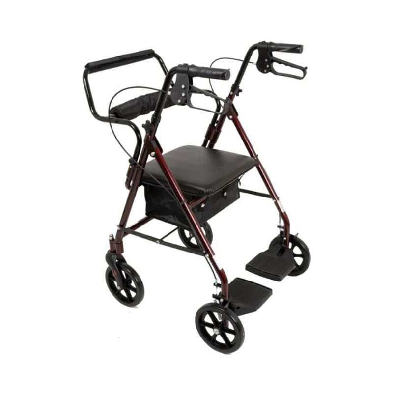 Compass Health Brands Transport Rollator Burgandy - Item Detail - Compass Health Brands