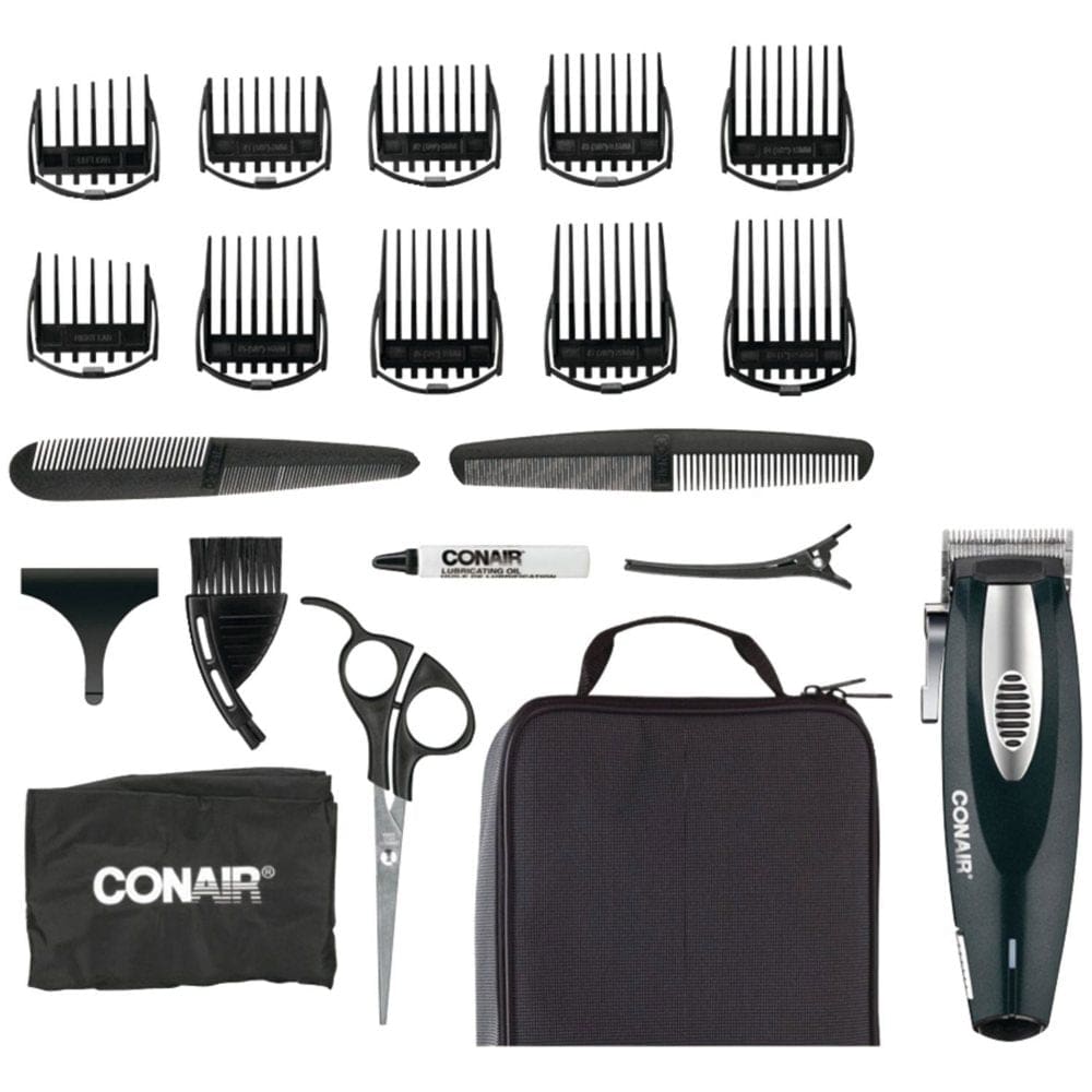 Conair 20-Piece Li-Ion Haircut Kit - Razors Shaving & Hair Removal - Conair 20-Piece