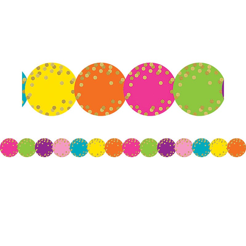 Confetti Circles Diecut Border Trim (Pack of 10) - Border/Trimmer - Teacher Created Resources