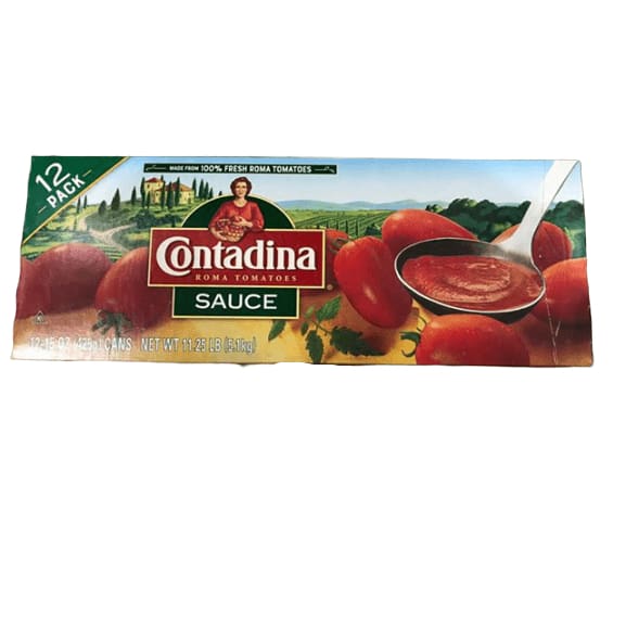 Contadina Canned Roma Style Tomato Sauce 12 X 15 Ounce Shelhealth 0998