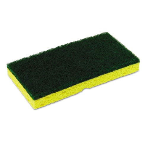 Continental Medium-duty Sponge N’ Scrubber 3.38 X 6.25 0.88 Thick Yellow/green 3/pack 8 Packs/carton - Janitorial & Sanitation -