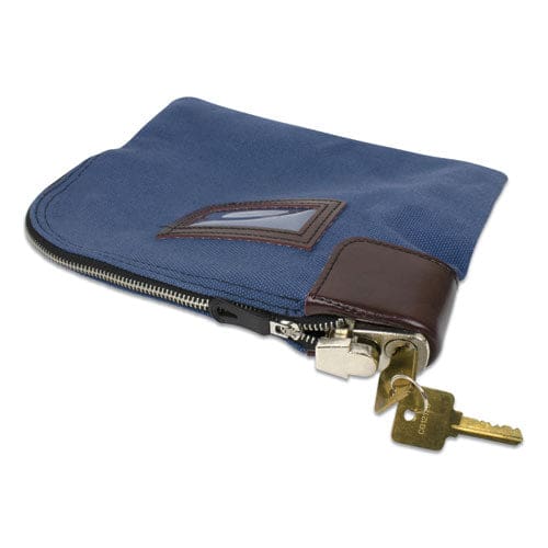 CONTROLTEK Fabric Deposit Bag Locking 8.5 X 11 X 1 Nylon Blue - Office - CONTROLTEK®
