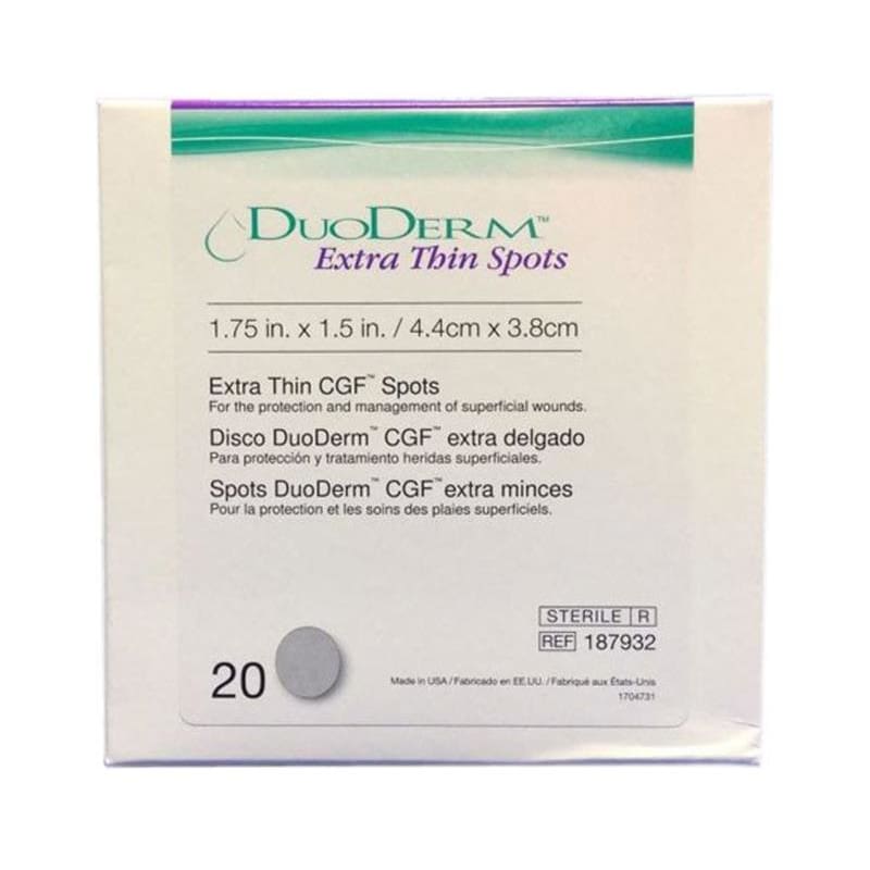 Convatec Duoderm Cgf X-Thin Spots 1.75 X 1.5 Box of 20 - Item Detail - Convatec