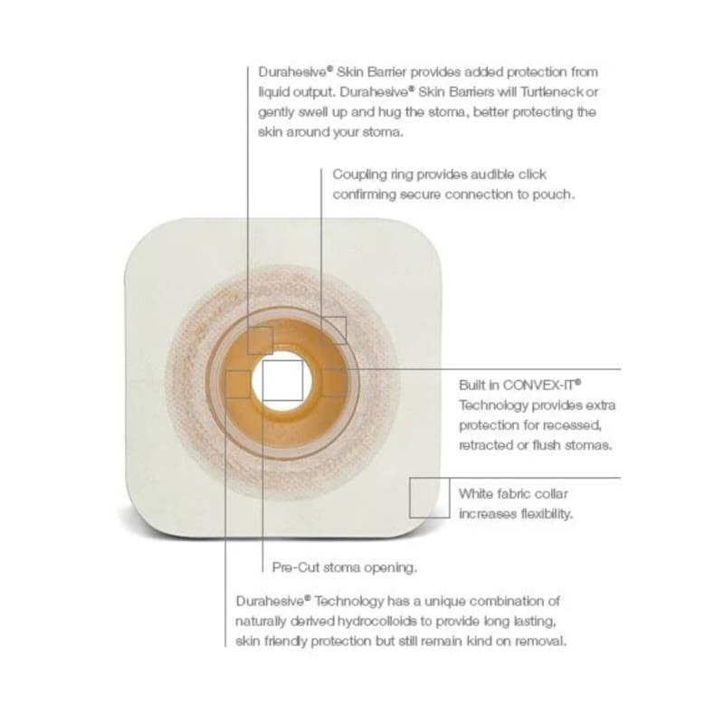 Convatec Wafer 1 3/4In Flange 1 1/8In Stoma Box of 10 - Ostomy >> Barriers - Convatec